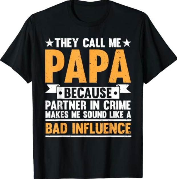 Funny Papa Design for Grandpa Papi Papaw T-Shirt Unisex T-Shirt