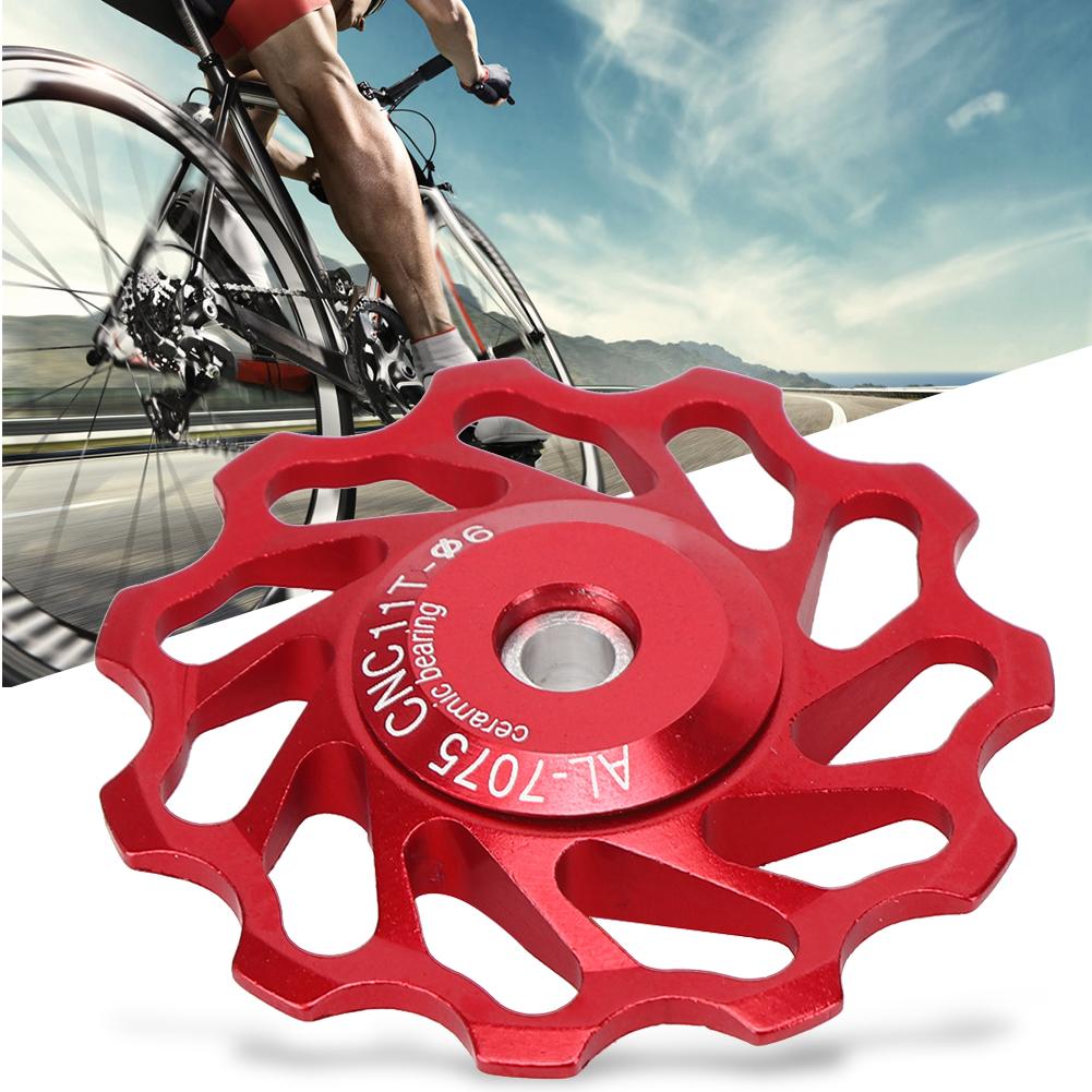 Ceramic Bearing 11T Rear Derailleur Pulley   Roller Accessory for Mountain   Road Bike