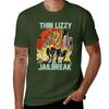 Thin Lizzy Jailbreak Explosion Vintage Black Print T Shirt TShirt Korean Fashion for a Boy Designer T Shirt Unisex