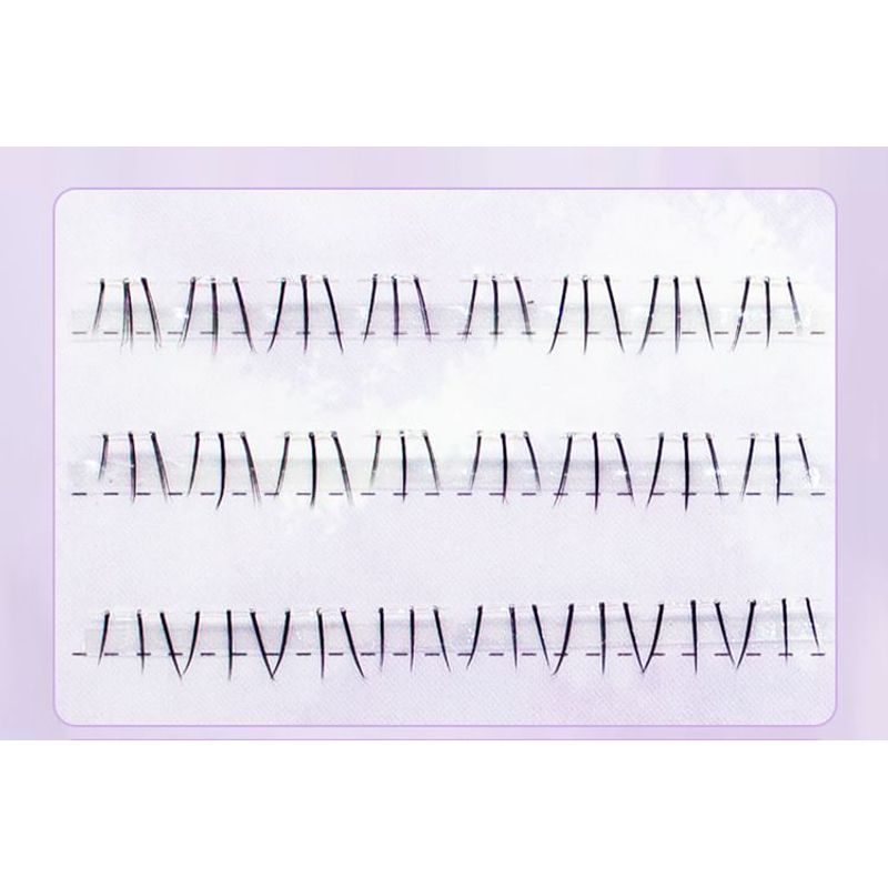 LuxeFlutter - Natural Wispy Cluster Glue-Free Lower False Eyelashes
