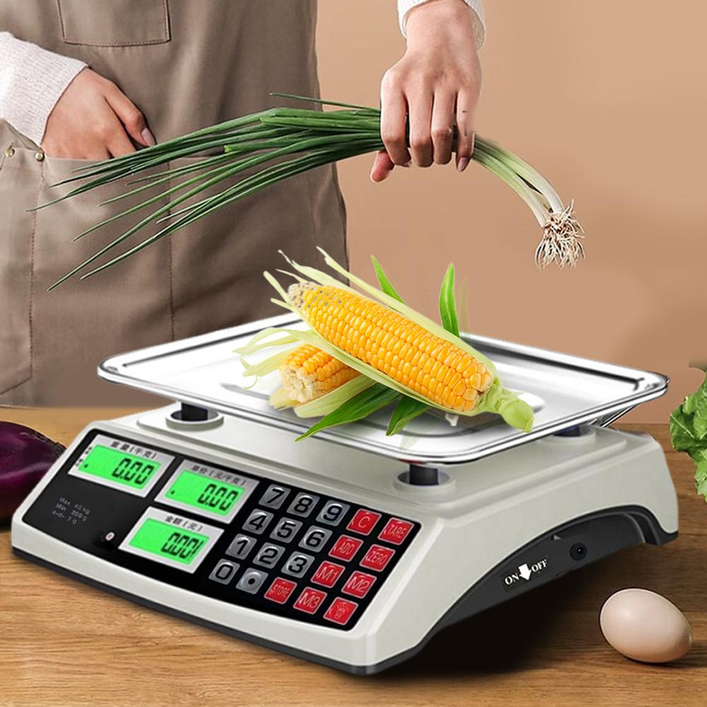 40kg/ /1G Precision LCD Digital Scale Electronic Balance Weight Scale Plastic Weight Scale Accuracy Weight Balance Food Scales f