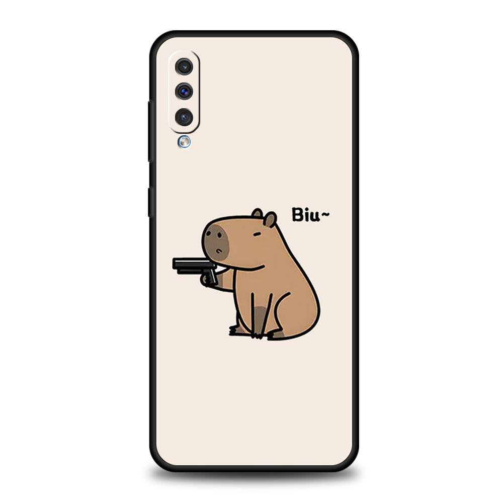 Cute Capybara Phone Case For Samsung Galaxy A56 A36 A26 A34 A17 A16 A06 A14 A12 A54 A72 A70 A24 A22 A20e A52 A50 A40 A32 Cover