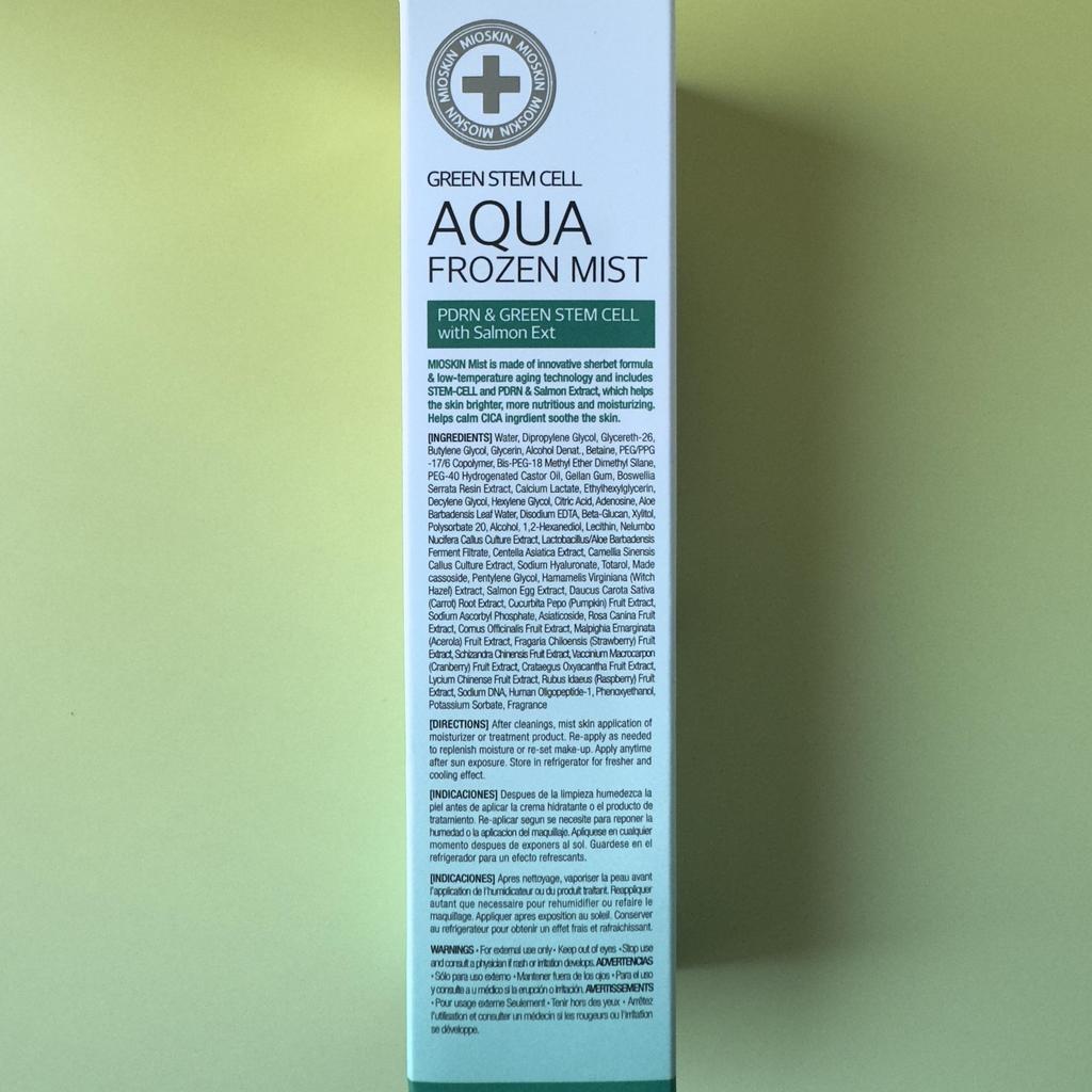 Mioskin PDRN HA CICA PEPTID COMPLEX Grüne Stammzellen AQUA Frozen Mist 100ml