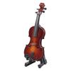 Dollhouses Violin and Stand Set Supplies for Garden, Office Display Music Instrument Party Decors