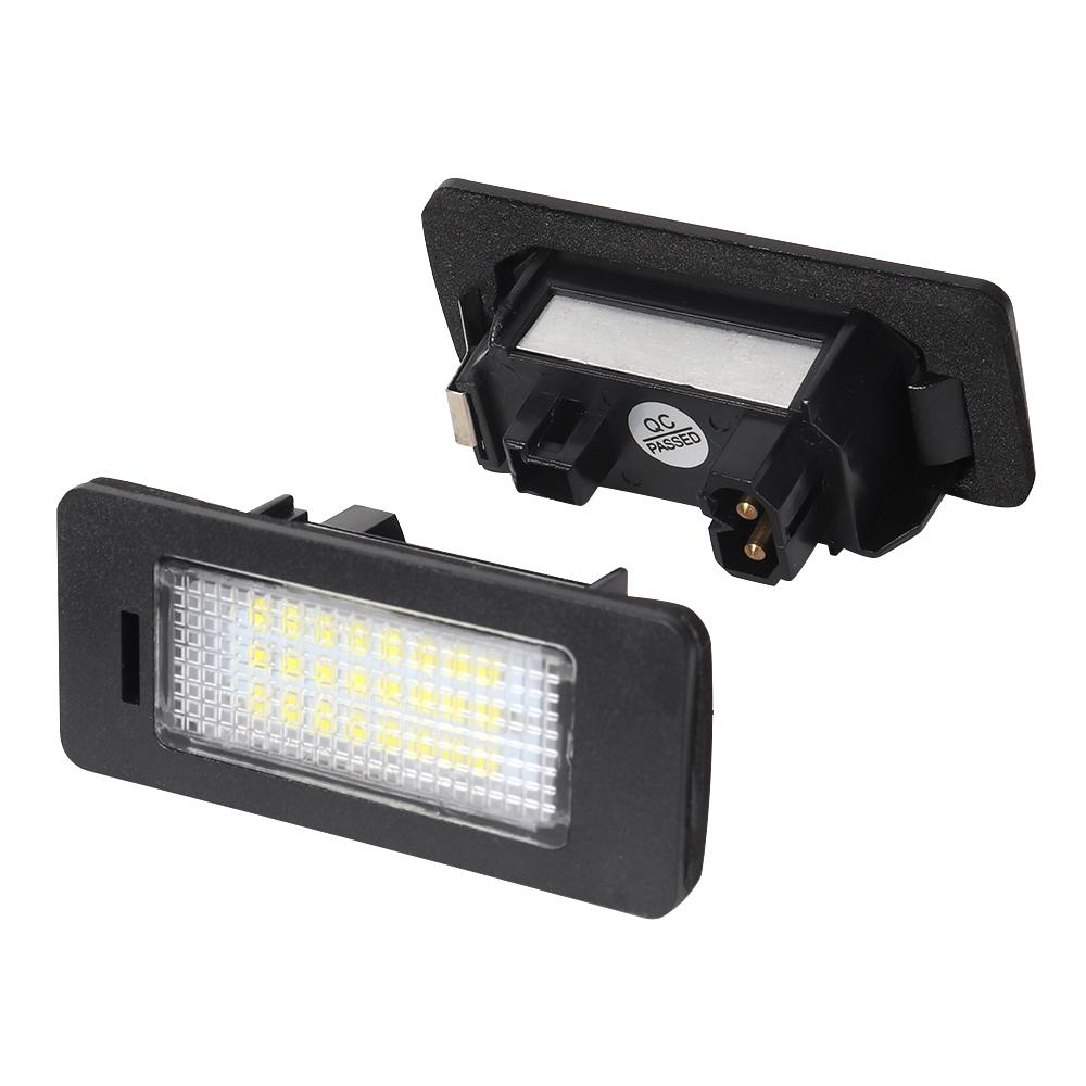 White Error Free LED Car License Plate Light Bulbs Accessories For BMW E39 X3 F25 F10 E60 E61 E82 E88 E90 E91 F30 E92 E93 E46 M3