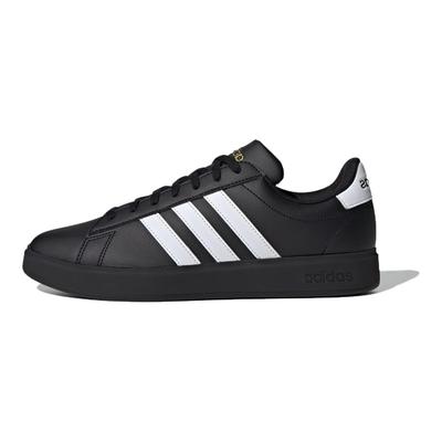 Grand Court 2.0 Black White Men Sneakers Core-Black Cloud-White Gold-Metallic JR0546