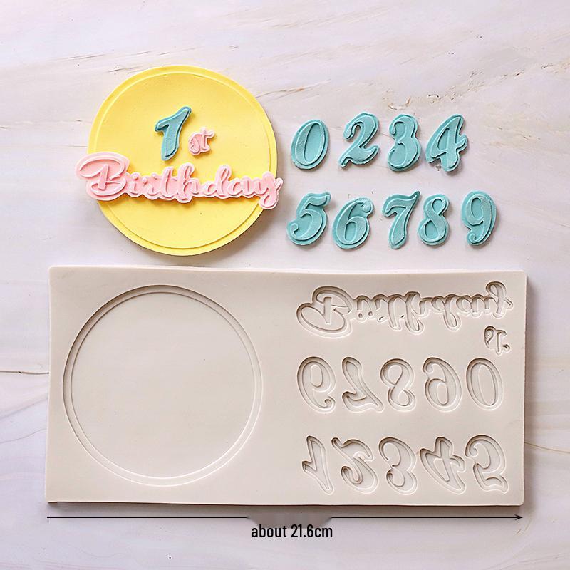 Silicone Number Cake Mold for Fondant, Gum Paste & Chocolate