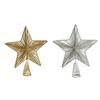 Christmas Tree Top Ornament Metal Star Shaped Tree Toppers Pentagrams Decoration for Home and Mall Parties Supplies