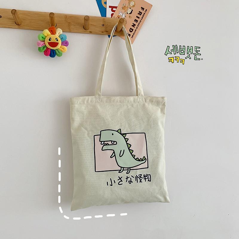 

Сумка для репетиторства для учеников начальной школы, холщовая сумка, детская сумка для репетиторства для мужчин и женщин, большая вместимость, мультяшная милая корейская версия, сумка для переноски книг белый