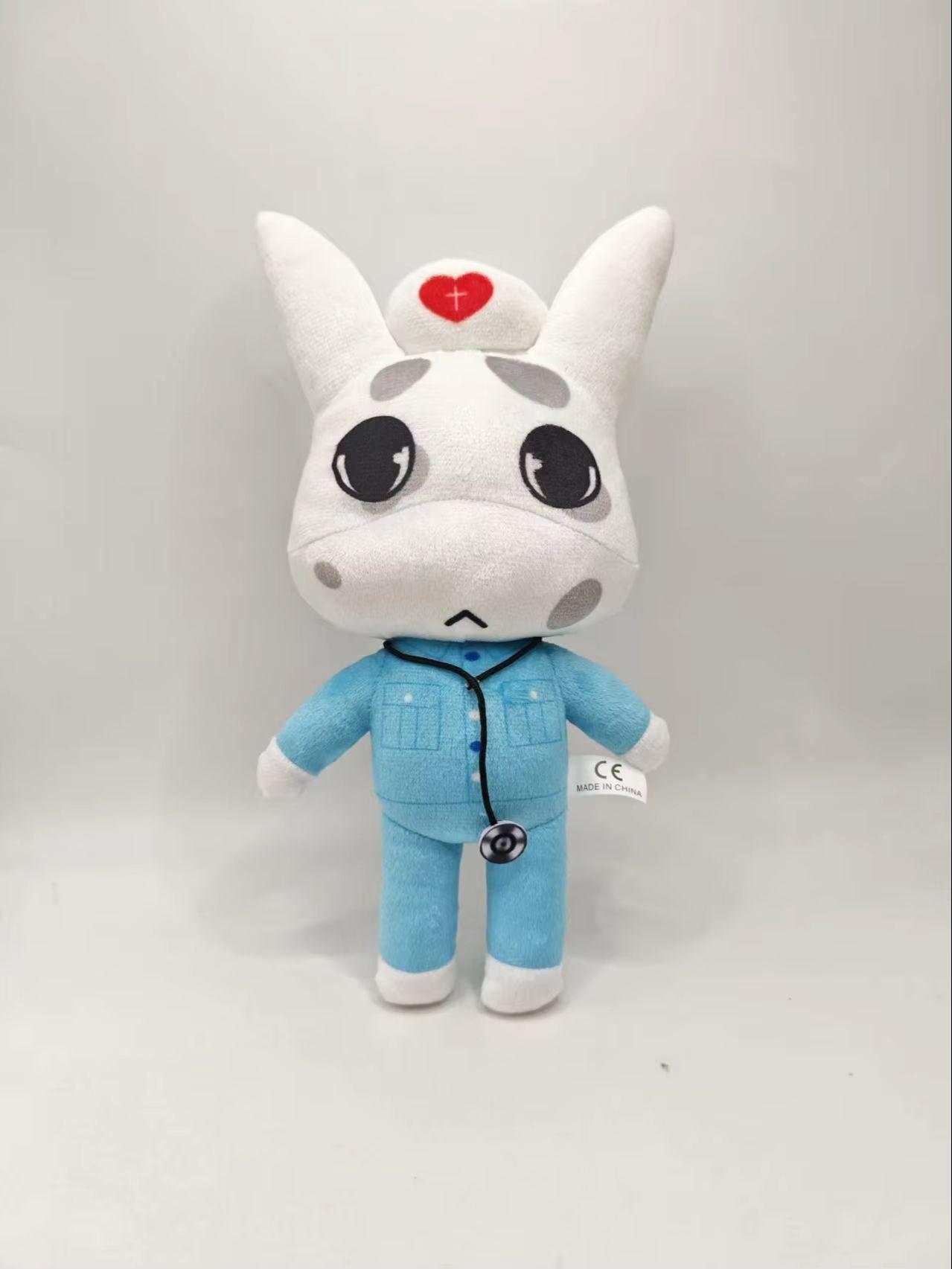Horror Dierenziekenhuis Pluche Speelgoed Blauwe Hond Zacht Gevuld Cartoon Pop Verzamelspeelgoed Voor Fans Woondecoratie Knuffelcadeau