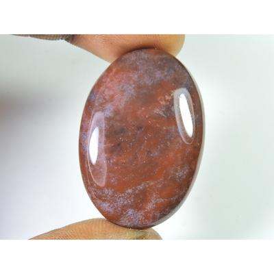 Natürlicher Blutstein, 80 Karat, Heilkristall, ovaler Cabochon, loser Edelstein, 26 x 38 mm, SK-1468