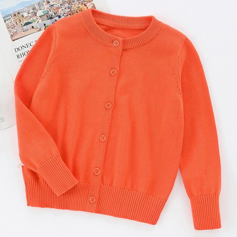 Spring Autumn 2025 Kids' Knit Cardigan Sweater Coat for Boys and Girls - Class Style