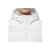 Puma Solid Color Letter Print Long Hooded Down Jacket Unisex Outerwear White 932547-02