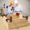 Heavy Duty Adjustable Angle Clamp, Multi-Angle 0°/15°/30°/45°/90° Locking with Ergonomic Handle & Non-Slip Base for Woodworking