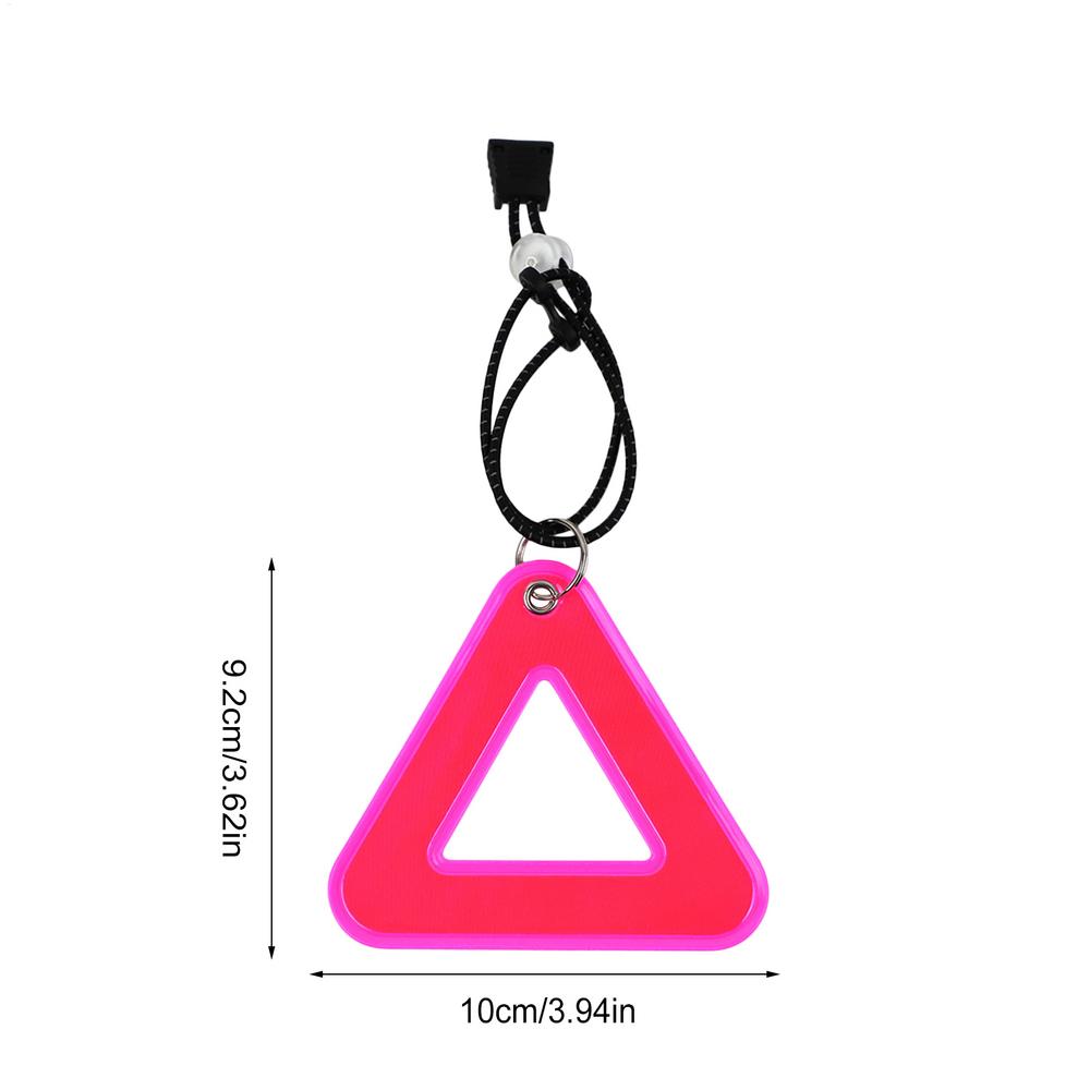 1PC Reflective Safety Hanging Tag w Elastic Cord Bike Night Visible Riding Safety Accessories for Bicycle Backpack Strap Bags