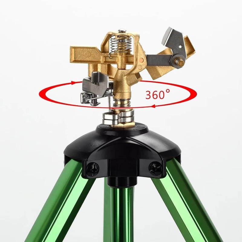 Τρίποδος Εκτοξευτήρας, Εκτοξευτήρας Κήπου, Περιστρεφόμενος 360 Μοιρών Εκτοξευτήρας Άρδευσης για Γκαζόν/Αυλή/Κήπο, Ρυθμιζόμενου Ύψους