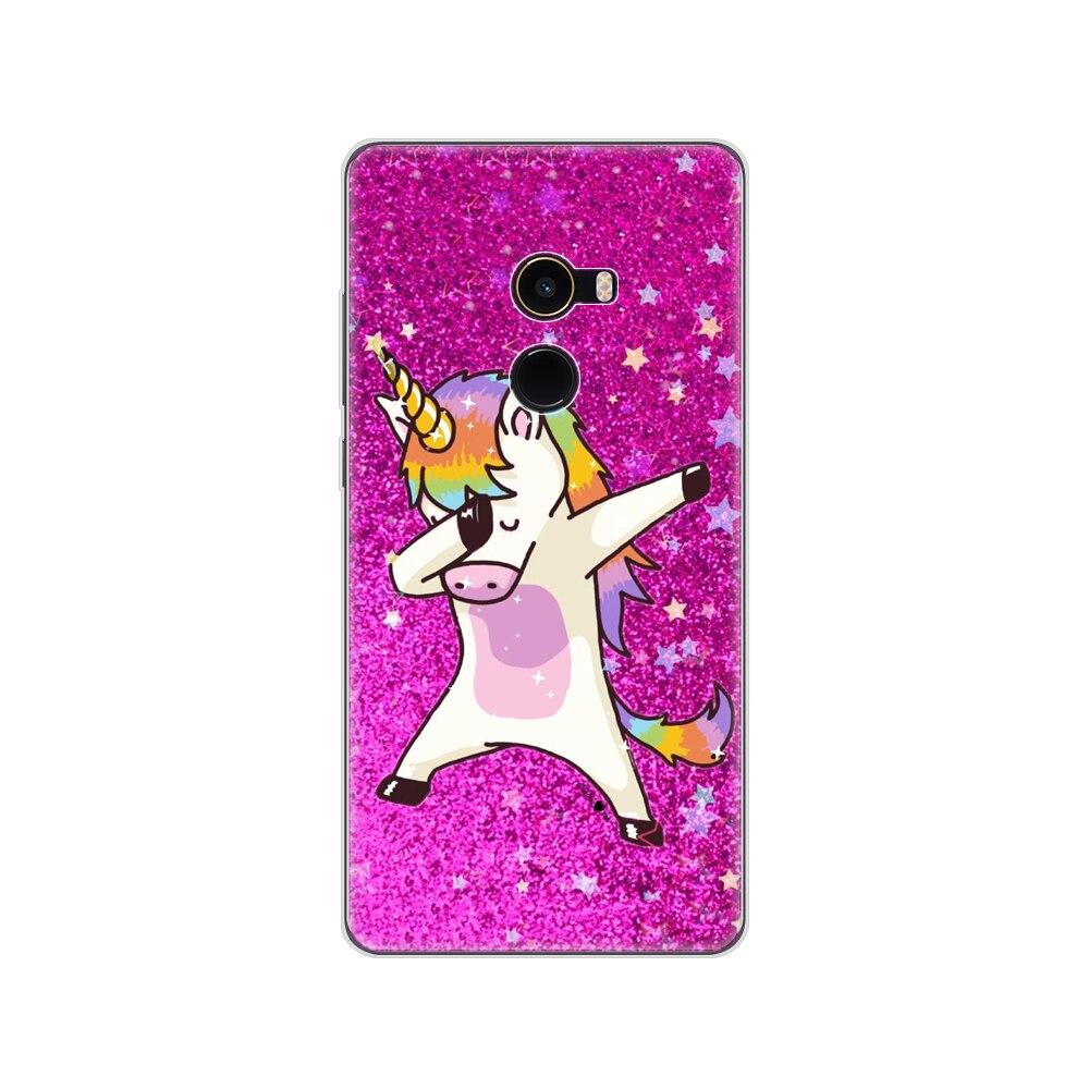 Soft Case for Xiaomi Mix 2 Silicon Case for Xiaomi Mi Mix 2 Mix2 Back Cover Protective Printing Transparent Coque