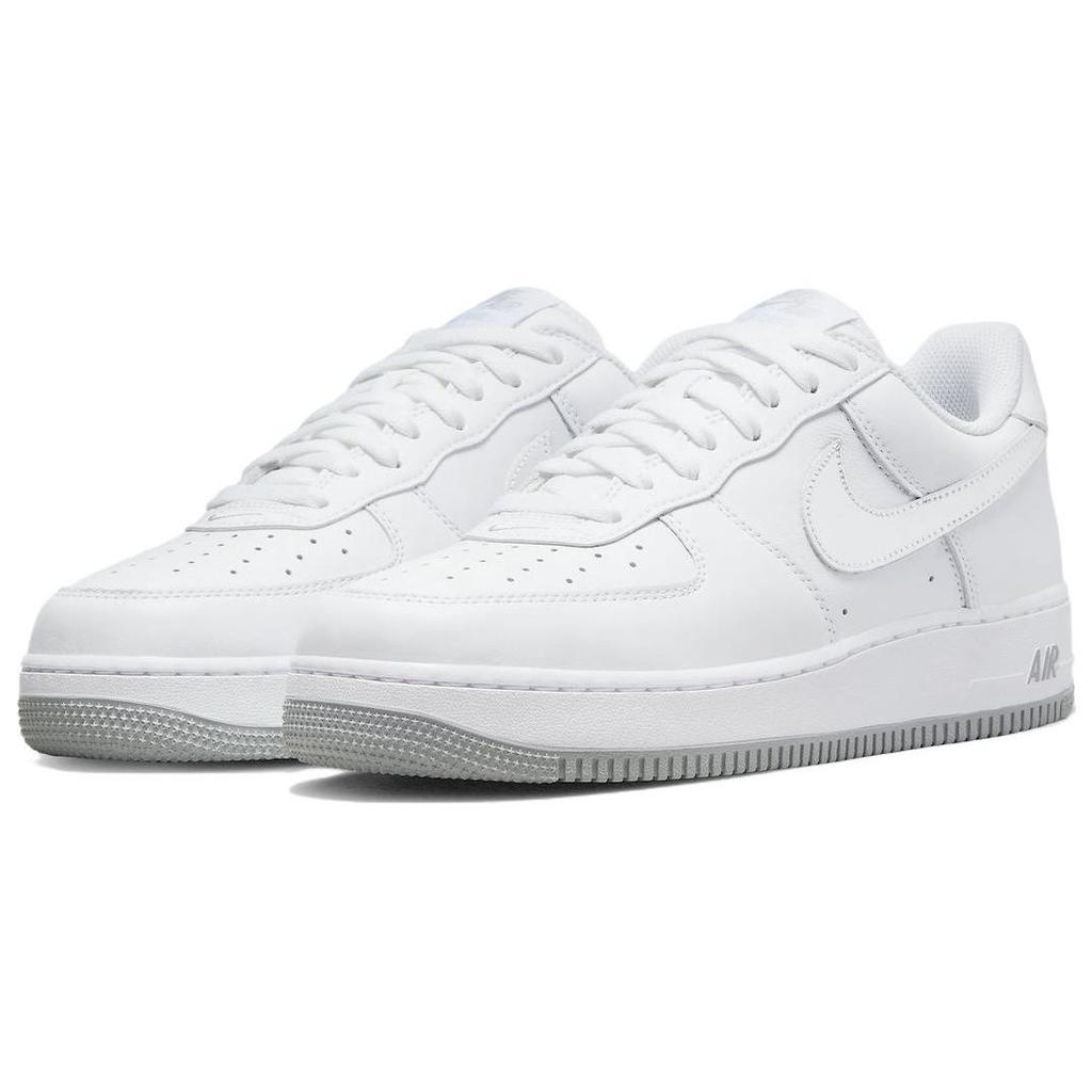 Nike Air Force 1 Low Color of the Month - White Silver Unisex Sneakers Metallic-Silver Metallic-Gold DZ6755-100