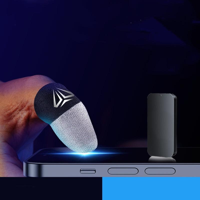 Fingertip Sleeve Sweatproof Ultra Thin Mobile Game for Touch Screen Finger Cover Tear Resistant Fingertip Gloves