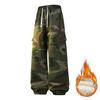Men's Casual Pants Autumn Fleece Trendy Brand American Loose Straight Pants