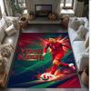 Cristiano Ronaldo Printed Crystal Velvet Rug Non‑Slip Crystal Velvet Carpet For Sofa Bedroom Indoor Home Decoration