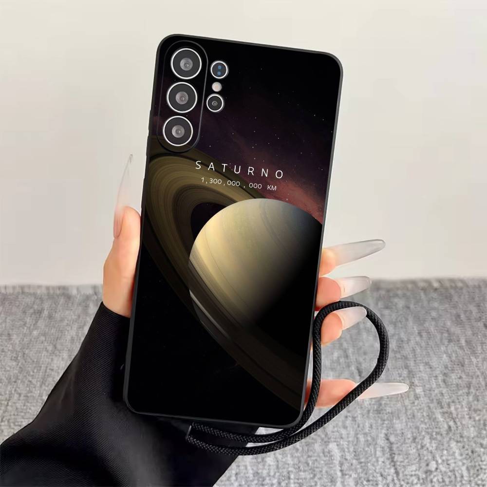 

The eight planets in space Phone Case Black Silicone Soft For Samsung S25,S24,S21,S22,S23,S30,Ultra,S20,Plus,Fe,Lite Samsung S26Plus