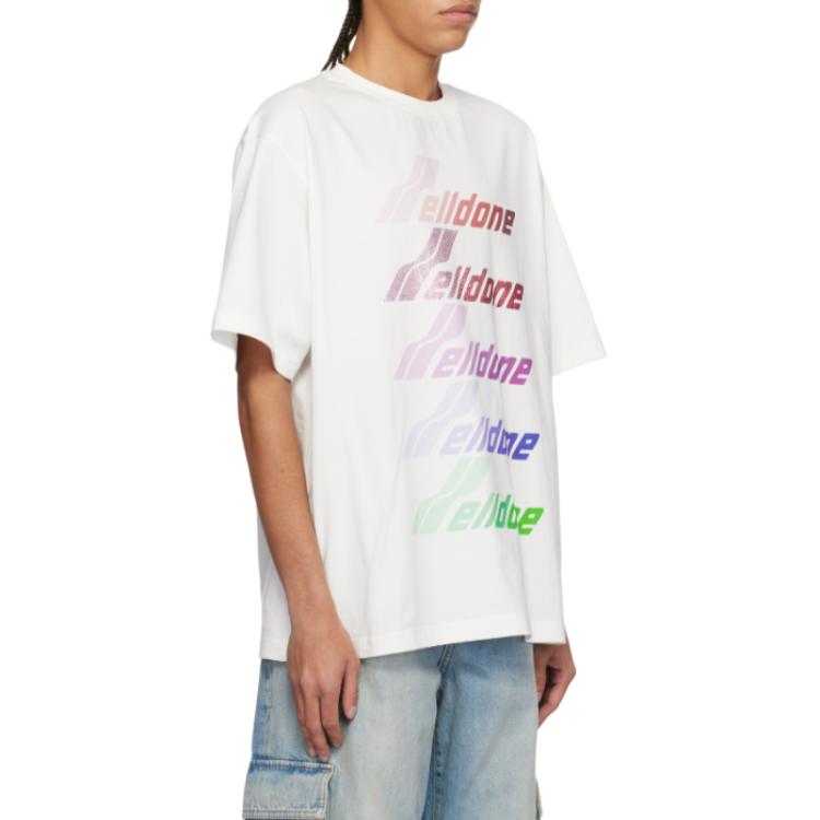 WE11DONE Multi Logo T shirt WDTT125765UWH