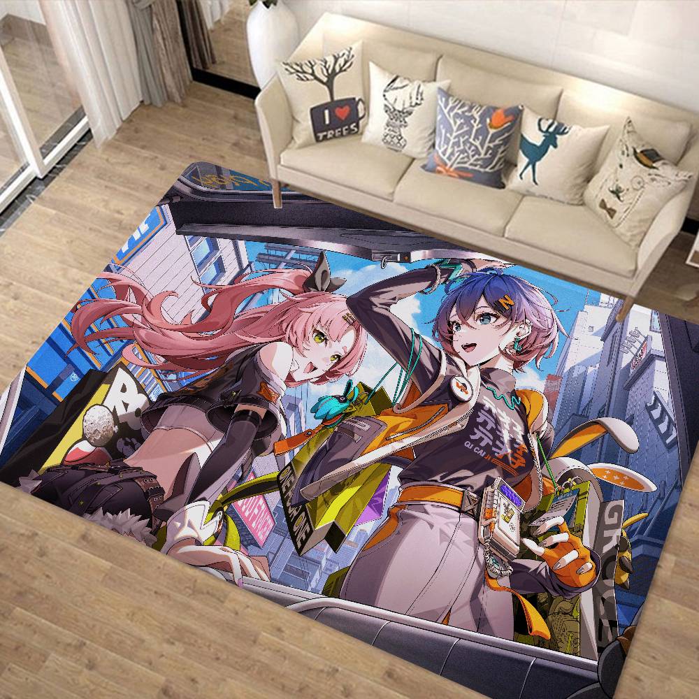 Game Zenless Zone Zero Floor Mat Cheaper Anti-slip Modern Living Room Balcony Printed Bedside Mats