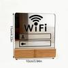 Modern Style Acrylic Mirror WiFi Sign Acrylic WiFi Sign Notice Board  Handwriting WiFi Password