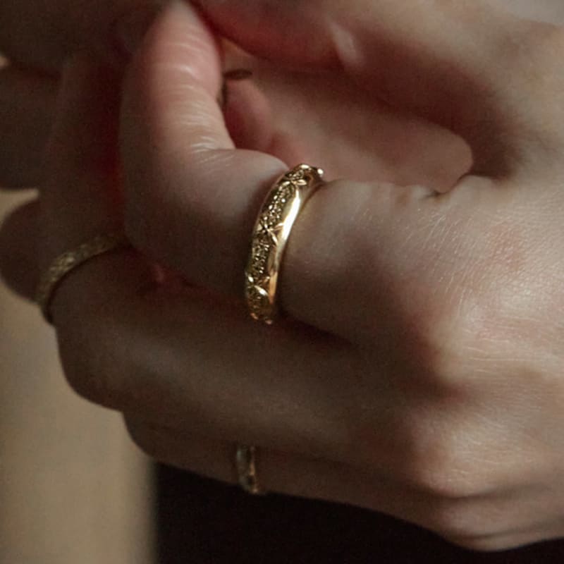 Clemence Jewelry Crochet Ring 01