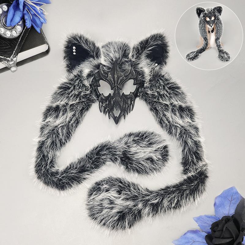 Wolf Gesichtsmaske Mittelalter Cosplay Hut Maskenball Dekoration Kopfbedeckung Party Kostüme