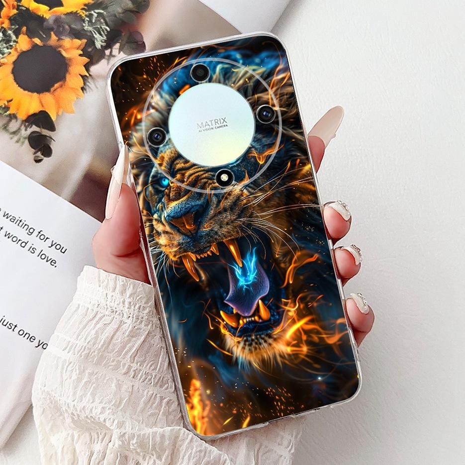 Für Honor Magic6 Lite Hülle HonorX9B ALI-NX1 Coole Drachenbemalte Abdeckung Weiche Silikonhülle Für Honor X9B Magic 6 Lite Fundas Coque