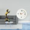 Sculpture Clock Figurine Tabletop Ornament for Bedroom Living Room Desk Centerpiece Fireplace Home