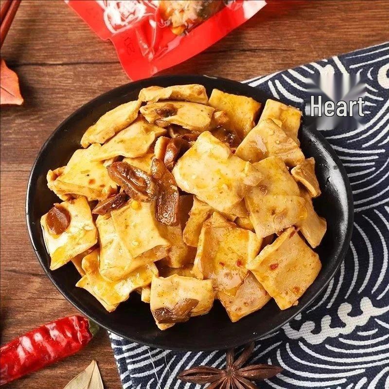 Five-Spice Spicy Shiitake Tofu: Individually Packed Snacks, Perfect for Dorms & Binge-Watching