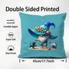 cartoon E-Everyday G-GnomesS Cushion Cover Premium Comfort Reversible Pillow Cover - Dual - Use Design for Home & Car