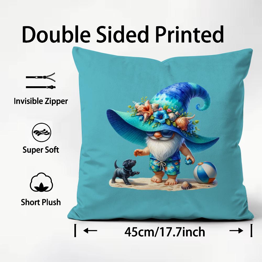 cartoon E-Everyday G-GnomesS Cushion Cover Premium Comfort Reversible Pillow Cover - Dual - Use Design for Home & Car