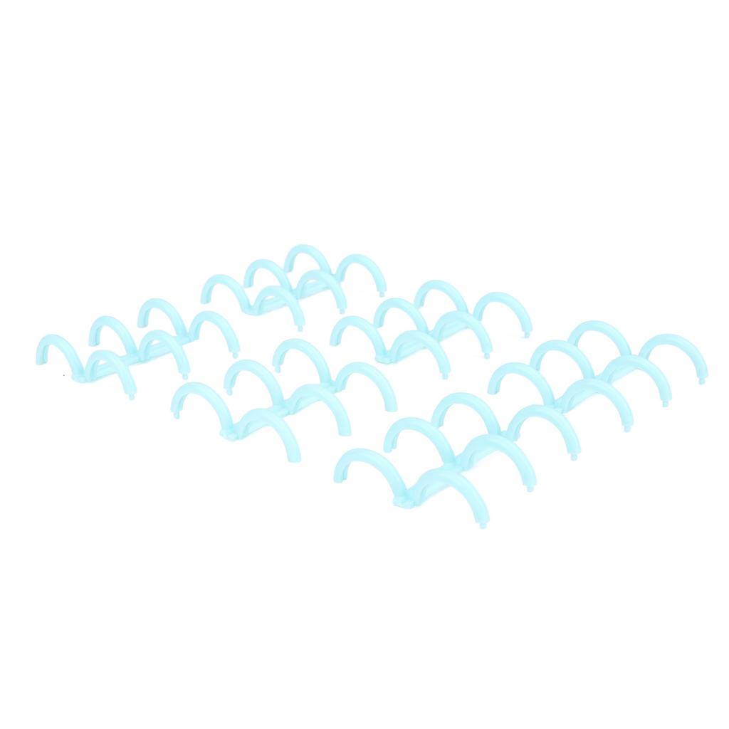 50 Stück Kammbinde-Rücken 16mm 3 Ringe A4 PP Buchbinde-Rücken für Berichte Präsentationen Hellgrün