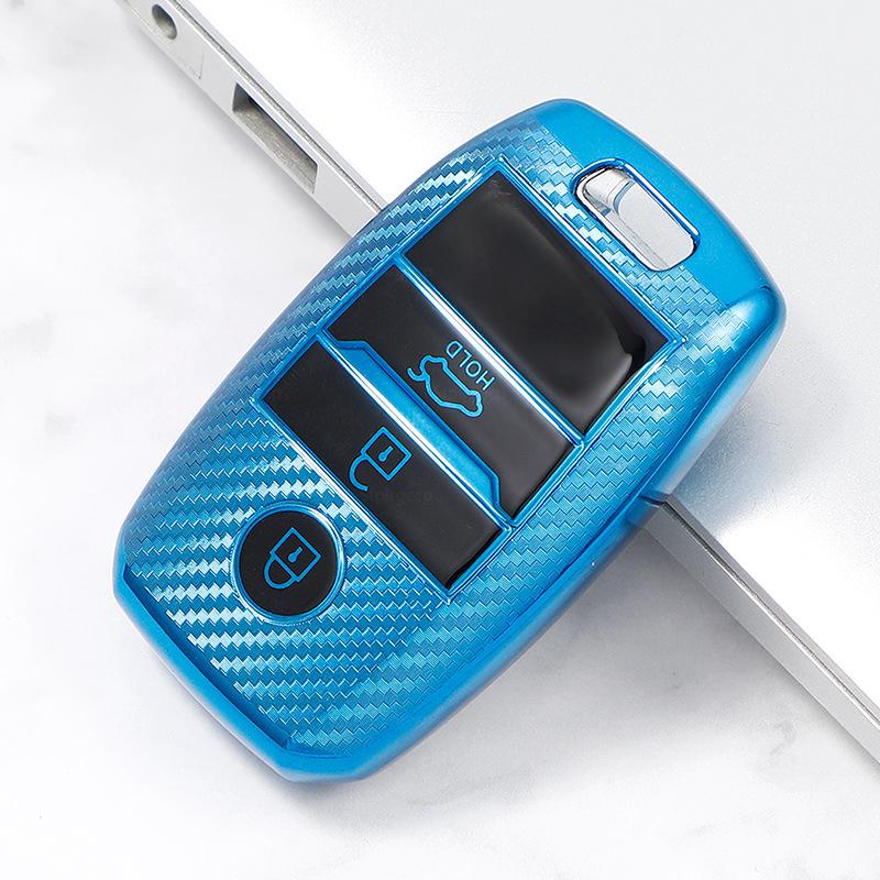 Carcasa de husă pentru chei de mașină cu model de carbon pentru KIA Rio Rio5 Sportage Ceed Cerato K3 KX3 K4 K5 Cerato Sorento Optima Cerato Picanto