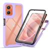 Do Moto G06 4G Odporne na wstrząsy Przezroczyste Etui Wbudowana Ochrona Ekranu Pełne Wytrzymałe Etui Defender dla Motorola G06 Case,G56,G86