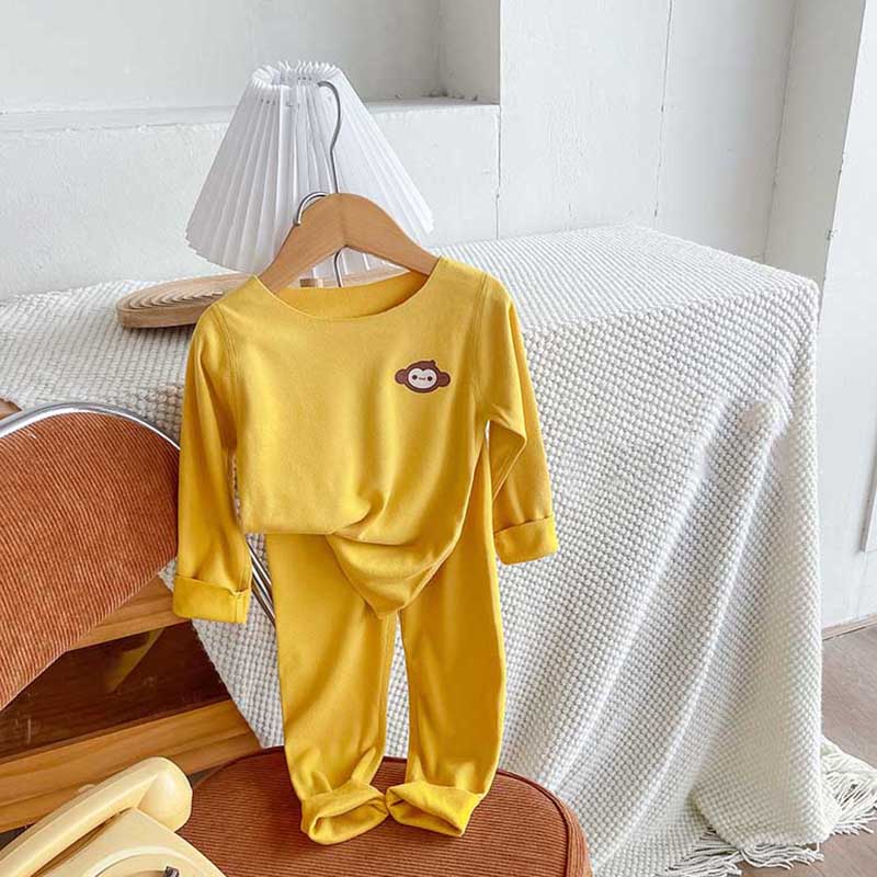 

Детский комплект домашней одежды, топ с длинными рукавами и брюки, комплект из двух предметов, детская пижама, домашняя одежда 90