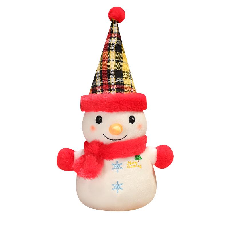 Christmas Eve Peace Apple Plush Toy: Santa, Snowman, Tree Pillow Doll