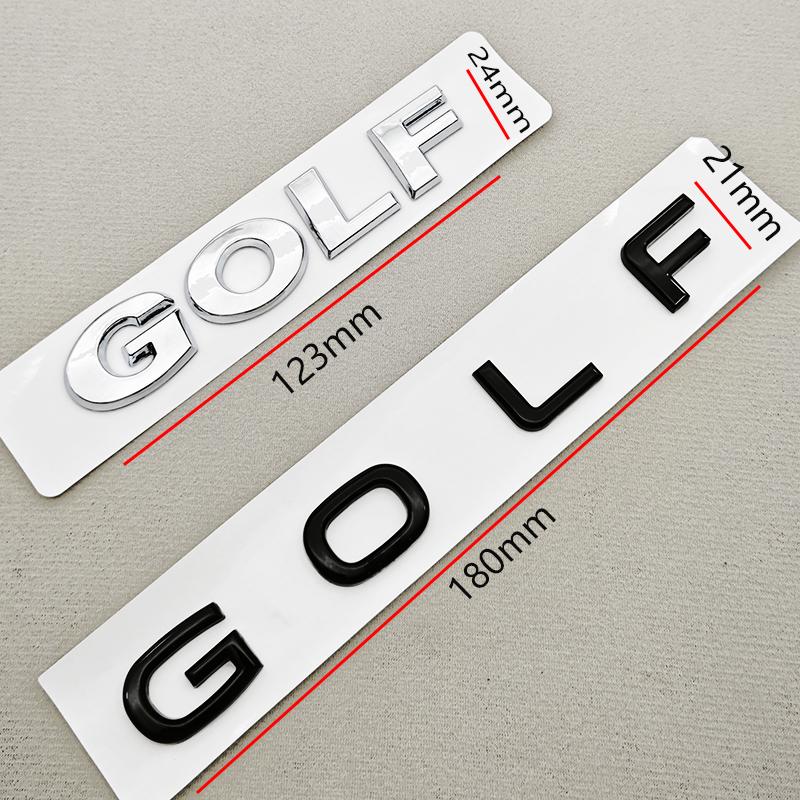For VW VOLKSWAGEN 2026 New 3D ABS Logo Golf Emblem Letters Badge Car Rear Trunk Sticker For Volkswagen VW Golf 4 5 6 7 8 MK4 MK5