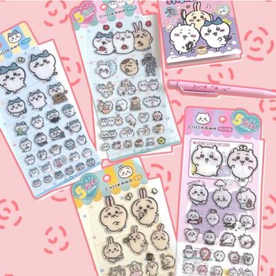 New Chiikawa Sticker Creative Drop Glue Stereo Sticker Cute Decorative Computer With Diy Decorative Stickers Gifts
