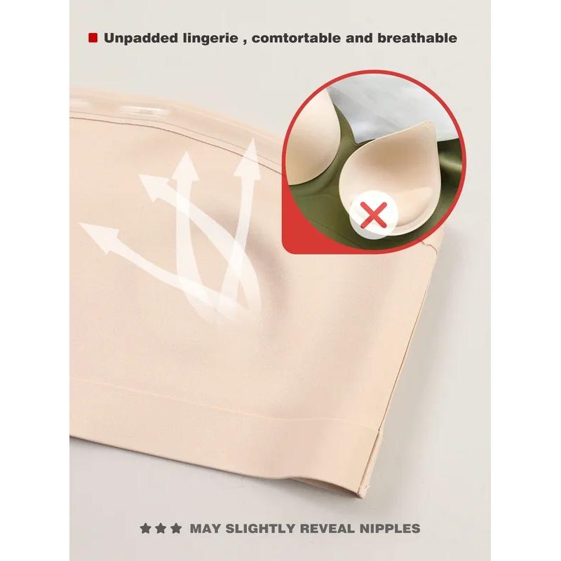 Reggiseno da donna senza spalline senza imbottitura senza cuciture con bottoni frontali intimo comodo e liscio