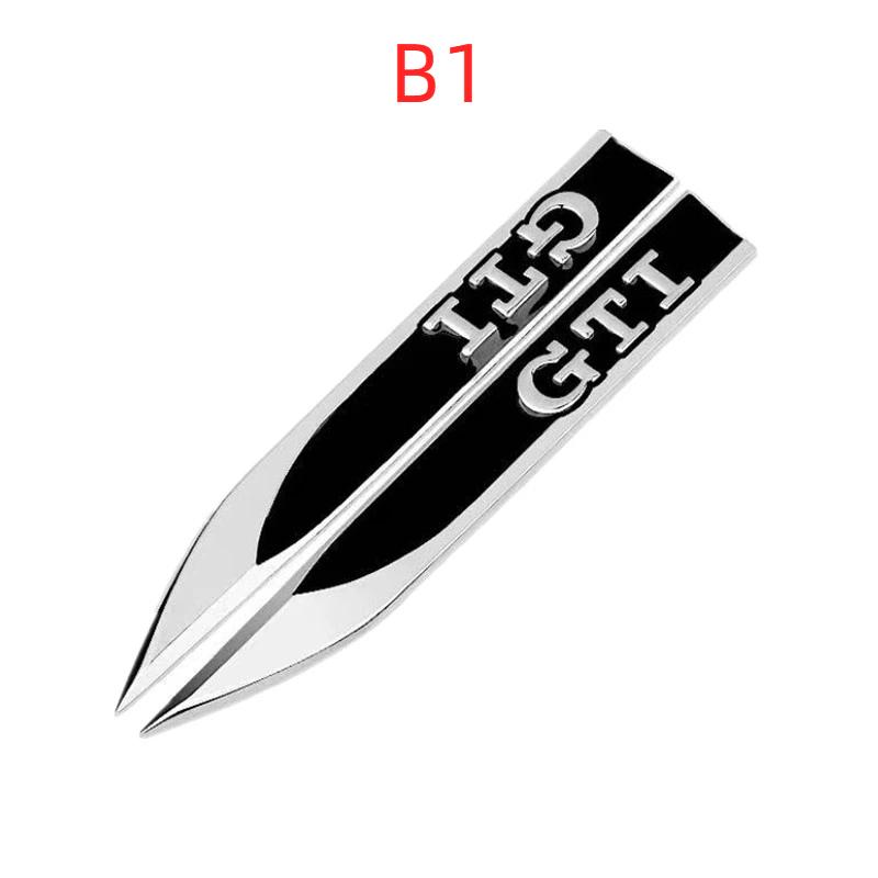 2pcs 3D Metal Car Fender Side Wing Emblem Badge Sticker Accessories