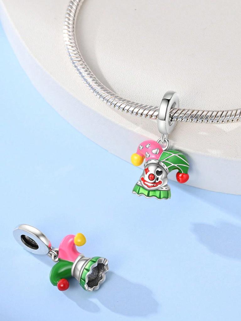Charms Plata Clown Circus Beads Charm Copper Plated Fit Charms Copperoriginal Bracelet For Jewelry Making Diy Charm