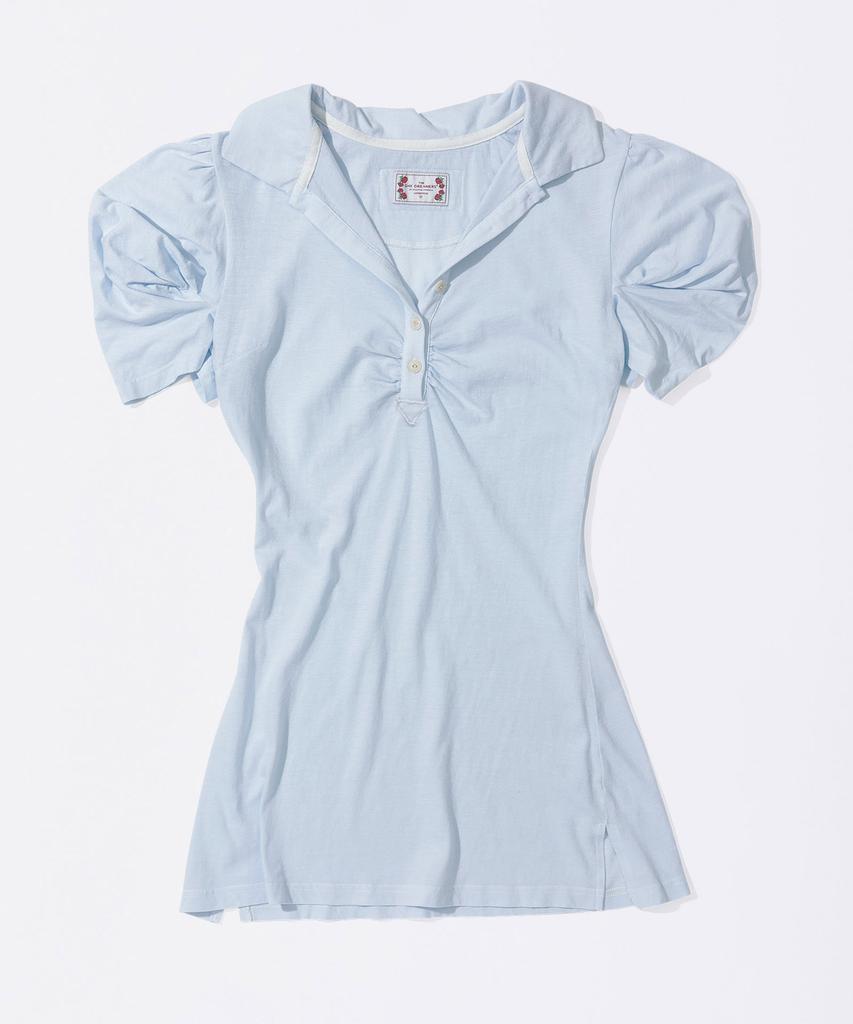 Sculpter Shirring Tennis Dress Baby Blue
