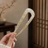 Acetate U Shaped Hair Pin for Women French Twist Hair Fork Tortoiseshell Bun Stick Korean Vintage Updo Hair Accessories for Buns
