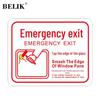 BELIK Emergency Exit Safety Stickers