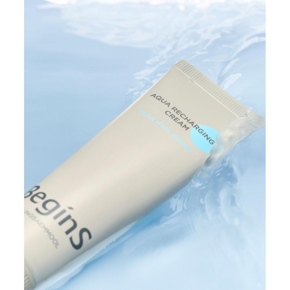 Begins Aqua Recharging Cream  15 Ml Aqua Serum Toner Gift 